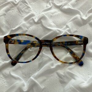 Coach Tortoise and Blue Glasses Unisex Frame